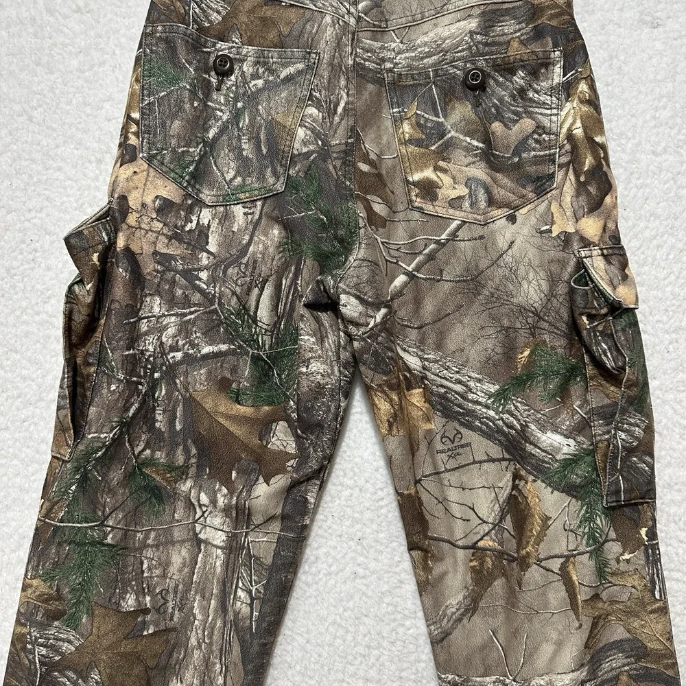 Cabelas Real Tree Men's REG Camo Hunting Cargo Outdoor Pants Size 30‎